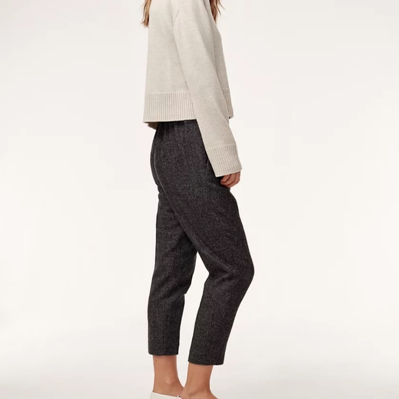 Aritzia Babaton Cohen Pant 2 Heather Dark Charcoal - Picture 3 of 7
